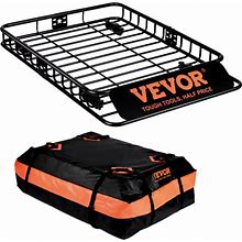 Vevor Roof Rack Cargo Basket 200 Lbs 51"X36"X5" For Suv Truck With