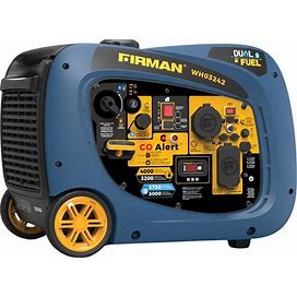 Firman WH03242 Dual Fuel Gas Propane Inverter Generator 3200W/4000W 30 Amp Low THD Parallel Ready With Electric Start Manufacturer RFB WH03242F
