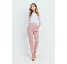 Dusty Pink Slim Fit Pants Pink / S