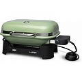 Weber Lumin Compact Outdoor Electric Barbecue Grill, Light Green - Great Small Spaces Such As Patios, Balconies, And Decks, Portable And Convenient