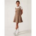 Athleta Girl School Day Dress Beige Size M/8-10.
