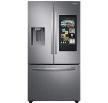 35.75 in. W 26.5 Cu. Ft. 3-Door Family Hub French Door Smart Refrigerator In Fingerprint Resistant Stainless Steel