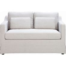 Lifestyle Solutions Remmington Polyester Loveseat, 33-1/2"H X 57-7/8"W X 34-1/3"D, Oatmeal