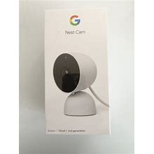 Google Nest Cam Wired Indoor, Hd 1080P, 2nd Gen Ga01998-Us Snow Color
