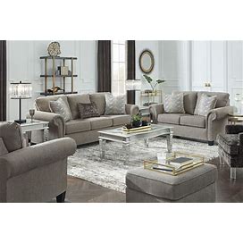 Ashley Shewsbury Pewter Living Room Set, Gray Contemporary And Modern Sets From Coleman Furniture