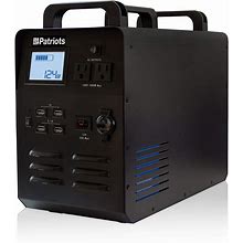 Patriot Power Generator - Lithium-Iron-Phosphate Battery - Compatible With Solar Panel For Renewable Charging - 1,800 Watts Of Reliable Power During