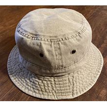 Dorfman Pacific Canvas Bucket Hat Gray Size S/M Dpc