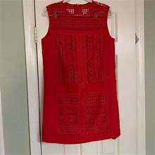 J. Crew Dresses | J Crew Sleeveless Embroidered Mini Dress! Euc! | Color: Pink/Red | Size: S