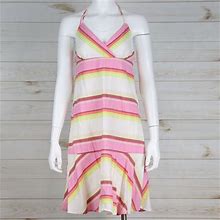 Old Navy Dresses | Old Navy Halter Top Dress | Color: Pink/White | Size: M