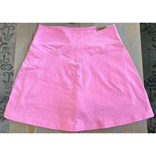 Victoria's Secret PINK High Waist V Crossover Skort Pink Pockets Knit Size L NWT