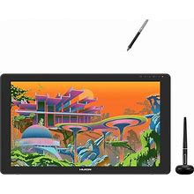 HUION Kamvas 22 Plus QLED Drawing Tablet With Full-Laminated Screen With 2023 HUION Battery-Free Stylus PW110-Black