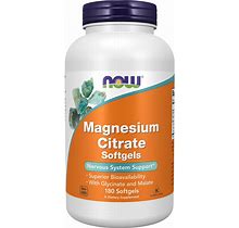 NOW Supplements, Magnesium Citrate, With Glycinate & Malate, Nervous System Support, 180 Softgels