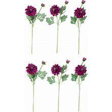 Set Of 6 Mulberry Purple Dahlia Artificial Floral Sprays 23", Mulberry/Purple, Artificial Flowers, By Northlight