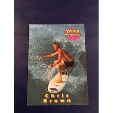 1992 Beach Sports 66 Chris Brown Surfing Collector Card Nice Look