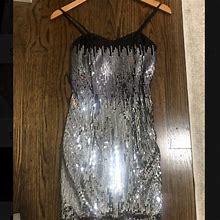 Arden B Dresses | Fun Sequined Dress | Color: Gray | Size: Xs