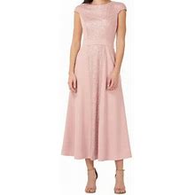 Js Collections Dresses | Js Collections Sequin And Crepe Midi Dress Nwt | Color: Pink | Size: 8