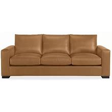 Room & Board | Modern Metro 88" Three-Cushion Sofa In Brown Laino Leather
