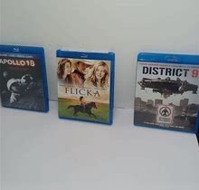 Blu-Ray Movie Lot Of 3 District 9 Apollo 18 Flicka - Blue Ray - Movies - Flicka - Apollo - Space - Dvds