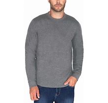 BC Clothing Mens Fleece Lined Crew Sweatshirt (Medium, Charcoal)