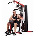Multifunctional Home Gym System Full Body Workout Station 330Lb Weight Workout