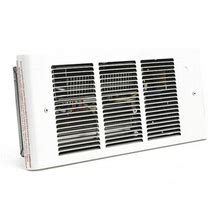 Dayton Recessed Electric Wall-Mount Heater: 375W/750W/1,125W/1,500W, 120V AC, 1 Phase, White Model: 3UG15