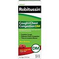 Robitussin Cough & Chest Congestion DM Suppressant Expectorant Raspberry 8 Fl Oz