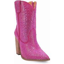 Dingo Neon Moon Women's Leather Western Boots, Size: 11, Brt Purple