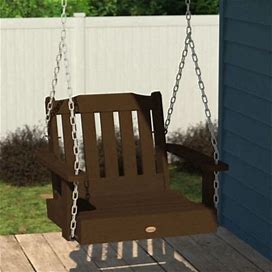 Highwood USA Lehigh Single Seat Swing, Weathered Acorn By Ashley, Outdoor > Patio Furniture > Patio Seating. On Sale - 21% Off