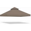 Yescom 10x10 ft 2-Tier Canopy Top Replacement For Crescent Tjsg081