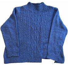Women Clothing Sweater, Alfred Dunner, Color Blue, Size Xl