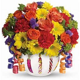 Flowers - Brilliant Birthday Blooms Bouquet - Regular
