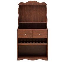 Furniture Of America Hazleton Multi-Storage Kitchen Cabinet, Walnut