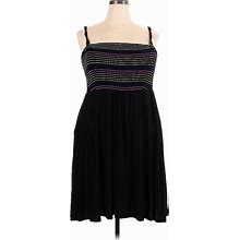 Torrid Casual Dress - A-Line Square Sleeveless: Black Stripes Dresses - Women's Size 2X Plus
