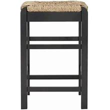 Home Decorators Collection Dorsey Charcoal Black Backless Wood Counter Stool