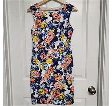 The Limited Floral Print Sleeveless Lined Sheath Dress Size 2