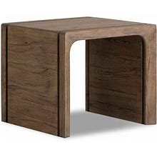 Four Hands Henry End Table In Rustic Grey Veneer Finish At ABT