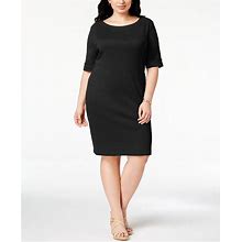Karen Scott Dresses | Karen Scott Plus Size T-Shirt Dress Deep Black 3X | Color: Black | Size: 3X