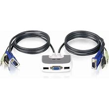 Iogear GCS632U Compact 2-Port USB KVM Switch