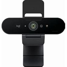Logitech BRIO Ultra HD Webcam For Video Conferencing Recording And Streaming (Black) (Renewed)