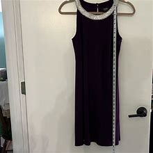 Msk Dresses | Bling And Purple Petite Party Dress Euc | Color: Purple | Size: 12P
