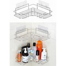 Triangular Corner Shower Caddy Organizer Shelf