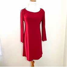 Nik And Nash Dresses | Nik And Nash Red Jeweled Split Shoulder Dress | Color: Red | Size: S