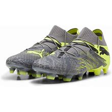 PUMA FUTURE 7 ULTIMATE RUSH FG/AG Men's Soccer Cleats Shoes, Strong Grey/Cool Dark Grey/Electric Lime, 6
