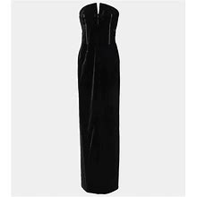 Tom Ford Strapless Velvet Gown - Black - Maxi Dresses Size US 8