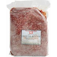 Warrington Farm Meats 5 Lb. Frozen Ground Round Beef - 4/Case