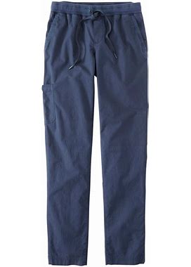 Women's Stretch Ripstop Pull-On Pants, Slim-Leg Carbon Navy S Medium Tall, Cotton | L.L.Bean