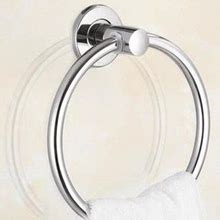 Yescom Stainless Steel Towel Ring Holder Hanger Polished Chrome Wall Mounted Bathroom Home Hotel Easy To Install