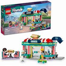 Lego Friends Heartlake Downtown Diner 41728 Building Toy - Restaurant Pretend Playset With Food, Includes Mini-Dolls Liann, Aliya, And Charli, Birthda