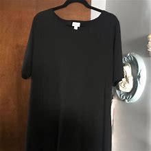 Lularoe Dresses | Lularoe Julia Sheath Dress | Color: Black | Size: 3X