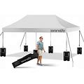 Serenelife Pop Up Canopy Tent 10X20 - Commercial Instant Shelter Foldable/Collapsible Sun Shade Pop Up Tent W/Waterproof Tent Top, Portable Carry